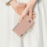 OEM ODM Batteries externes ultra-minces 10000 mAh pour smartphones, haute capacité, sortie 20W, USB, LED, câblées, Type-C, 9V, Li-Polymère