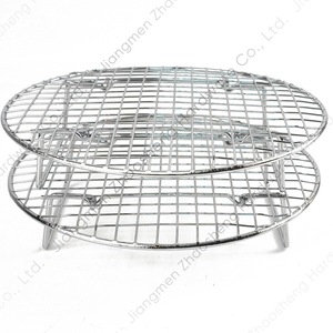 Round <b>Steamer</b> Rack With Feet 22-30Cm Foldable Handles Kitchen Baking Cooling Tray Stainless Steel Water Rack - Product Image 2