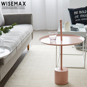 WISEMAX FURNITURE New Design Coffee <strong>Table</strong> Modern Living Room Round <strong>Sofa</strong> <strong>Side</strong> <strong>Table</strong> Metal Creative Tea <strong>Table</strong> for Apartment - Product Image 6