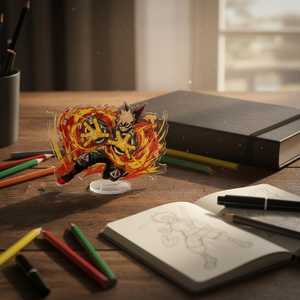 Figura Acrílica de My Hero Academia, Soporte Acrílico de Shigarki Toga Dabi, Modelo de Exhibición de Anime, Decoración de Escritorio, Regalo Coleccionable - Product Image 3
