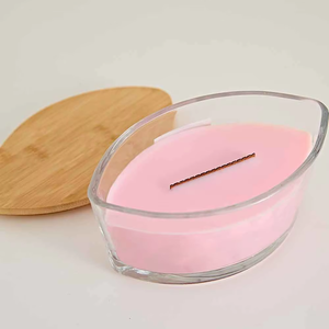 Pot à <span class=keywords><strong>bougie</strong></span> <span class=keywords><strong>en</strong></span> verre transparent <span class=keywords><strong>en</strong></span> forme de bateau de 27oz couvercle <span class=keywords><strong>en</strong></span> métal unique grand récipient à mèche <span class=keywords><strong>en</strong></span> <span class=keywords><strong>bois</strong></span> ovale faisant des bougies de Noël <span class=keywords><strong>en</strong></span> verre élégant - Product Image 3