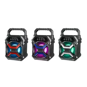 2020 New Design 3 Inch dj trolley speaker Karaoke Speaker With ED light