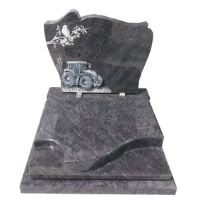 Indien Aurora antique gravé au laser rouge granit pierre <span class=keywords><strong>tombale</strong></span> mémorial pierre <span class=keywords><strong>tombale</strong></span> - Product Image 5
