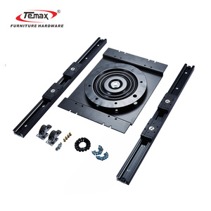 Temax DB5015T 47mm 90 °   <span class=keywords><strong>Table</strong></span> <span class=keywords><strong>de</strong></span> salle à manger escamotable et rotative avec système <span class=keywords><strong>de</strong></span> levage, fermeture amortie, extensible, robuste, à roulements à billes - Product Image 3