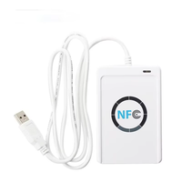 Nouveau Duplicateur de Cartes Plastiques ACR122U Lecteur de Décryptage RFID 13.56Mhz Enregistreur d'Étiquettes à Puce Intelligente NFC ISO14443 Clé USB Clonage