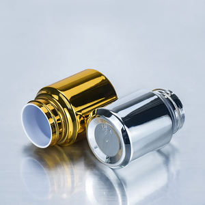 Botella personalizable <span class=keywords><strong>de</strong></span> plástico para mascotas <span class=keywords><strong>de</strong></span> 100ml galvanizada en oro y plata con tapón <span class=keywords><strong>de</strong></span> rosca y sello para píldoras y medicamentos - Product Image 5