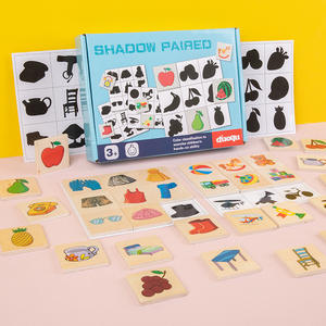 Puzzle in Legno con Ombre da Abbinare per Bambini dai 5 ai <span class=keywords><strong>7</strong></span> <span class=keywords><strong>Anni</strong></span>, Gioco Educativo di Memoria e Impilamento - Product Image 2