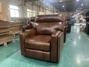 Sofá Reclinable Eléctrico de Lujo Moderno de <span class=keywords><strong>3</strong></span> <span class=keywords><strong>Plazas</strong></span> para Sala de Estar, Muebles de Oficina - Product Image 4