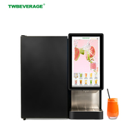Sistema IoT de Escritorio para Producción Industrial, Dispensador de Bebidas Frías con Pantalla Táctil de 21.5 Pulgadas, Dispensador Integrado de Jugo Saborizado con Jarabe BIB para Tiendas de Alimentos