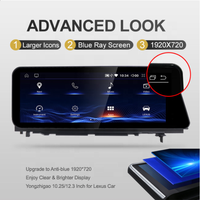 YZG-REPRODUCTOR Multimedia para coche, unidad principal de pantalla de Carplay inalámbrica con Android para Lexus RC IS 350 F 300h 200T 2013 - 2019