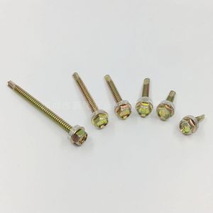 M5.5*19-150 External Hex Washer Self Drilling <b>Screw</b> Metric Coarse Thread Zinc Plated Carbon Steel 1022 Grade 8.8 - Product Image 3