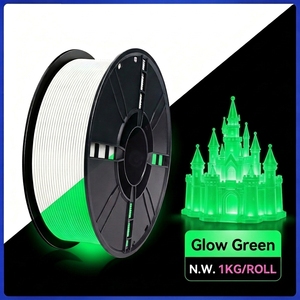 Filamento PLA 3D que Brilla en la Oscuridad, 1.75mm, 1Kg, Verde Brillante, Filamento para Impresión 3D de 1.75mm +/- 0.02 mm, Compatible con la Mayoría de las Impresoras 3D FDM - Product Image 1