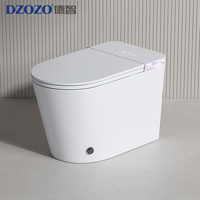 S007 WC intelligent électrique entièrement automatique avec abattant large à ouverture automatique, design moderne pour salle de bain