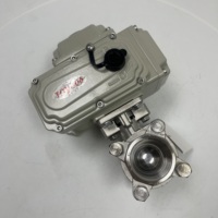 Vanne à boisseau sphérique électrique en acier inoxydable SS304 de 2 et 3 pouces, étanche IP65, résistante aux hautes températures pour applications aquatiques
