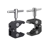 Super Clamp Crab 15-40mm, ensemble de 2 pinces pour tuyaux et tiges avec fixation rapide pour appareil photo - 2058