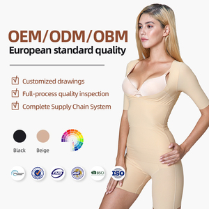 Century Beauty OEM Women Seamless Body Shapewear Skinny Fit Shaping Bodysuit Custom Slimmer Bodysuit with Short Sleeves
