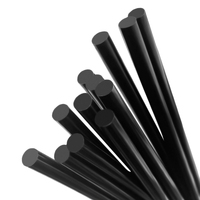 Bâton de colle thermofusible en résine noire pour usage général bricolage artisanat adhésif solide industriel haute viscosité