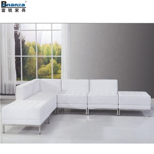 <span class=keywords><strong>Bonanza</strong></span>-Conjunto de sofás de cuero blanco, moderno y cómodo, hecho en China - Product Image 2