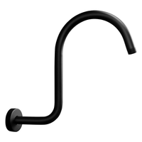 Bras de douche mural en acier inoxydable chromé pour salle de bain, accessoires de douche, support de tuyau mural