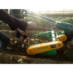 Agrarische Zoete Oogst Machine Een Rij Farm Tractor Gemonteerd Aardappel Digger
