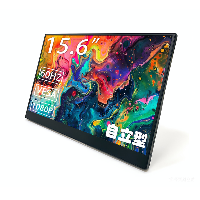 15.6 Inch Ips 1920*1080p built-in stand Monitor Compatible Portable Monitor for Mobile Smartphone Laptop Computer