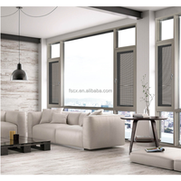 Fenêtre à battants en aluminium au design moderne personnalisé, portes et fenêtres en aluminium avec double vitrage