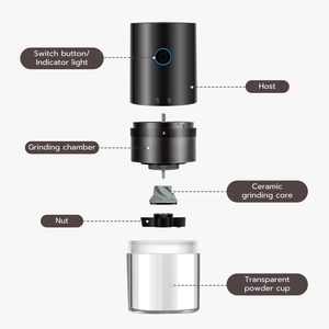 Nuevo Molinillo de Café Eléctrico Portátil Recargable por USB 2025 con 38 Niveles de Ajuste para Espresso - Product Image 3