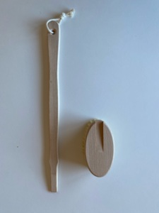 Professional Fashion Long 40mm Natural Pig Bristle Beechwood <b>Handle</b> Dry Body Massage <b>Brush</b> for Bath Body Application Wet/Dry Use - Product Image 5