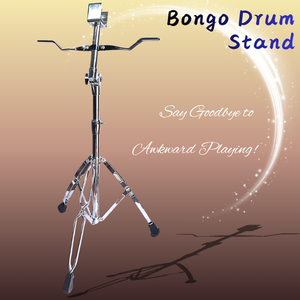 Galvanisierter <span class=keywords><strong>Bongo</strong></span>-Trommelständer <span class=keywords><strong>Bongo</strong></span>-Ständer Perkussionsständer Professioneller Doppelstützen-Stativ Höhenverstellbar Rutschfest - Product Image 1