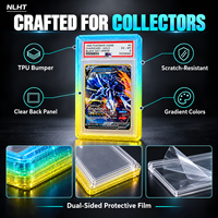 Protection antichoc pour tablette PS35pt avec coque arrière en TPU à paillettes dégradées et panneau arrière en acrylique transparent, accessoire de présentation