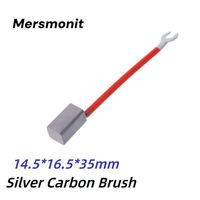 Support de brosses de mise à la terre en graphite argenté pour arbre de propulseur marin, haute conductivité, résistant à l'usure 14.5*16.5*35