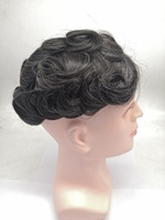 Perruques en dentelle BIO de haute qualité pour hommes, tissages et barrettes, cheveux humains vierges, européens, tactiles 8x10, 100%