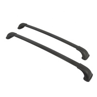 Accessoires de voiture 4x4, barre de toit en alliage d'aluminium anodisé noir avec une capacité de 100 kg pour Toyota Highlander XLE 14-19