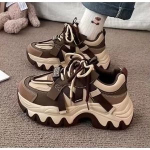 Chaussures de marche unisexes tendance 2025 à plateforme épaisse, confortables et élégantes pour toutes les saisons - Fermeture à lacets - Product Image 2