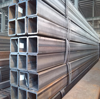 Tubo de Acero Rectangular Soldado ERW de 100 mm x 100 mm, Tubo de Acero al Carbono, Tubo Estructural, Tubo EMT, Certificado JIS/SABS/KS