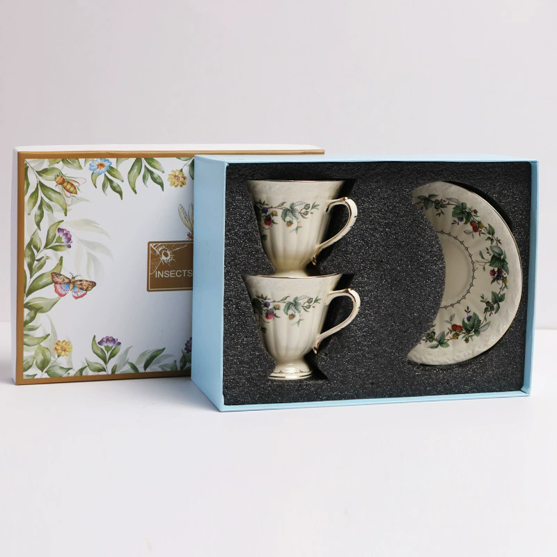 double cup and saucer