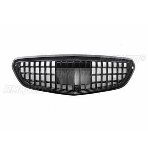 Rejilla Frontal Deportiva para Mercedes-Benz Clase E W212 2013 2014 2015 Modificada a Estilo Maybach ABS Negro Brillante - Product Image 2