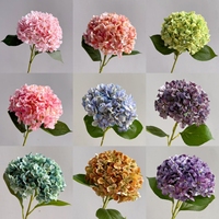 KEWEI 1770 Kedatangan Baru Bunga Hydrangea Sutra Besar Bunga Hydrangea Buatan Dekorasi Rumah Salon Ruang Tamu Ornamen