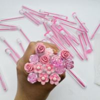 Brosses à cils colorées personnalisées de marque privée Baguette de mascara Brosse à cils Mascara Tube de brosse de nettoyage Spoolie