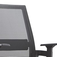 Chaise de bureau ergonomique moderne JOHOOFURNITURE avec coussin épais, dossier en maille et base à cinq branches pour usage domestique, bureau et atelier