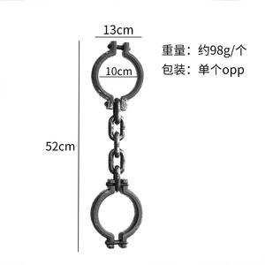 Accessoires d'Halloween Costumes Prisonniers Jouets de jeu de rôle Chaînes en plastique Manilles pour la fête - Product Image 6