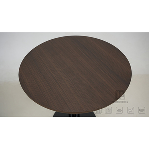 Popular Black and Brown Round High Bar <b>Stools</b> Chair Wood Modern Hotel Apartment <b>Office</b> Building Living Room <b>Stool</b> Round <b>Stool</b> - Product Image 2