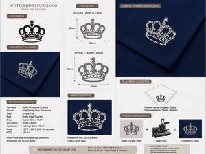 Grand motif de strass thermocollant en cristal Grand <span class=keywords><strong>Cheval</strong></span> Motif Ébène pour événements et concours équestres, approvisionnement en gros - Product Image 5
