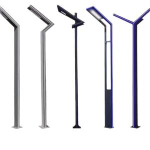 เสาไฟถนน LED พลังงานแสงอาทิตย์สำหรับภายนอกอาคาร ทำจากอะลูมิเนียมและกระจกนิรภัย ความสูง 6 ม.-20 ฟุต มาตรฐานกันน้ำ IP68 เหมาะสำหรับสนามเทนนิสและลานจอดรถ - Product Image 2