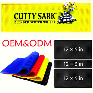 Precio competitivo Logotipo personalizado Tamaño Color Antideslizante Durable Pvc Barra de goma Mat Runner Barmat - Product Image 2