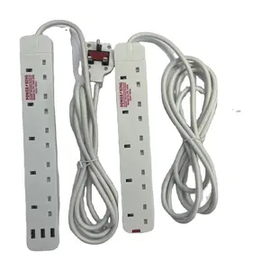 POWERKING Venta caliente Diseño Power Strip Electric 3way 4way 5way 6way Outlet Extension Cable Socket