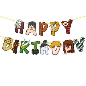 Joli <span class=keywords><strong>Harry</strong></span> anniversaire <span class=keywords><strong>Potter</strong></span> fête décoration joyeux anniversaire thème magique assistant magique école ballons dessin animé gâteau Topper - Product Image 2