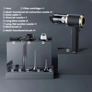 Aspirateur de voiture portable avec une forte aspiration de 8500 Pa, aspirateur à main sans fil, charge de type C, corps léger en ABS, CE ROHS - Product Image 1