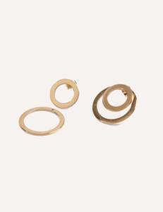 Orecchini YXQ E115 in acciaio inossidabile dorato minimalista, tonalità dorata intramontabile - Product Image 2