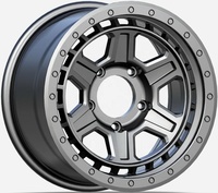Jantes en alliage tout-terrain 4x4 FL408 17*9 pouces avec PCD 6x139.7, jantes SUV à rebord profond